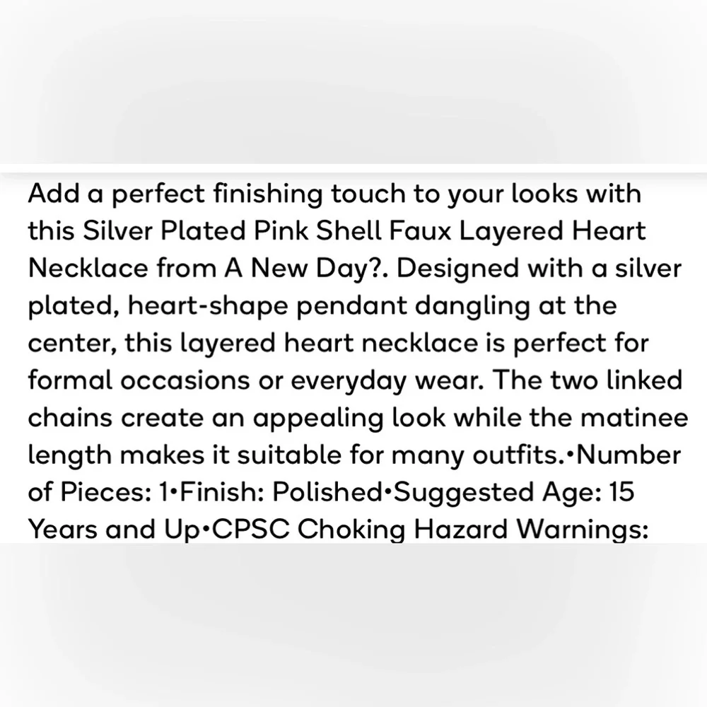 A New Day Pink Shell Charm with Gold Toned Necklace NIB - Picture 5 of 5